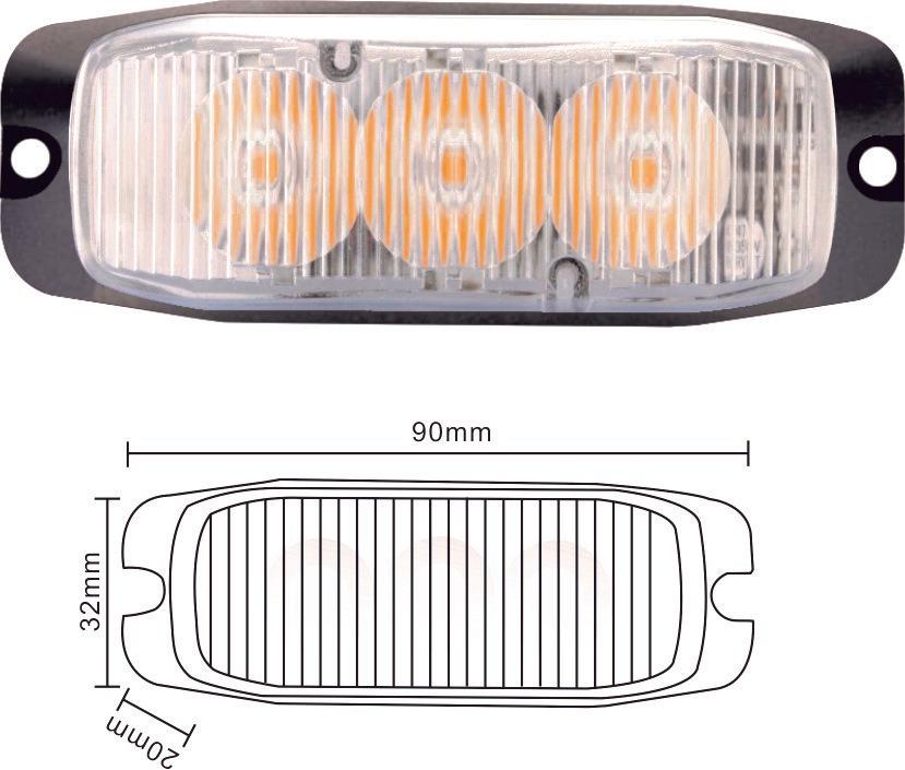 Lampa Ostrzegawcza Żółta | ASM3015A