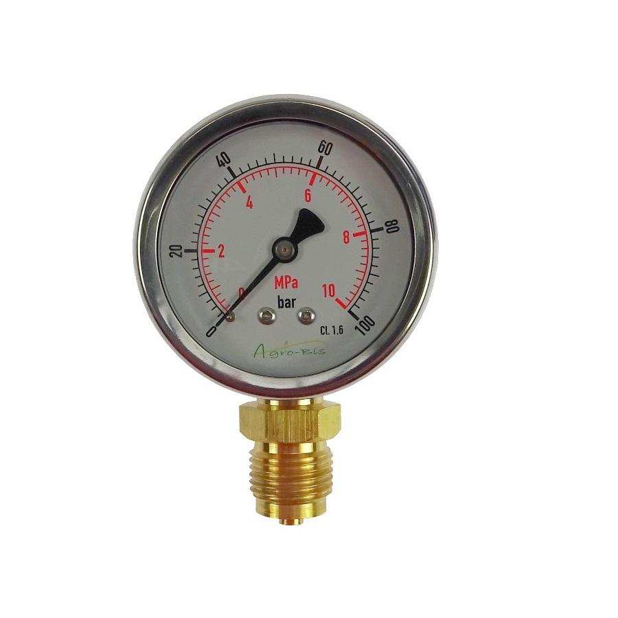 Manometr Ciśnienia 1/2" 63mm 0-100 Bar | HYMAN0-100
