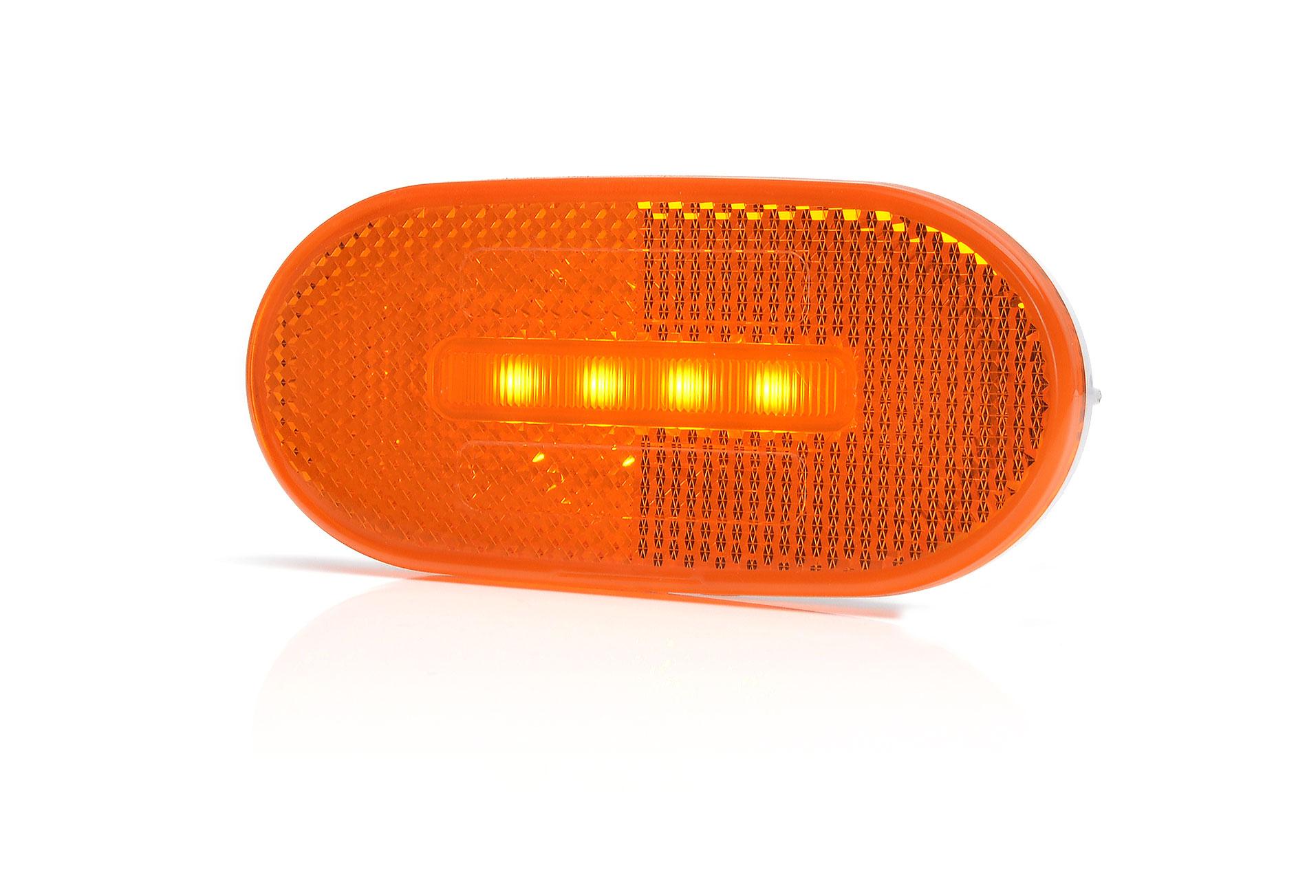 Lampa Obrysowa Pozycyjna Boczna W196 12v/24v Led Pomarańczowa - zdjęcie 2