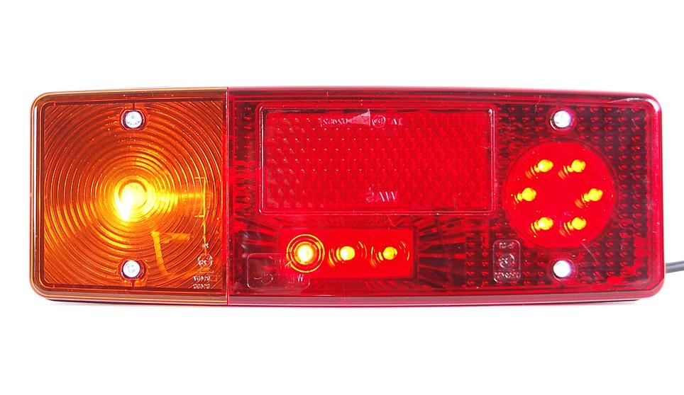 Lampa Tylna Zespolona We551dżl Lewa Led 12/24v Z Podświetleniem Tablicy