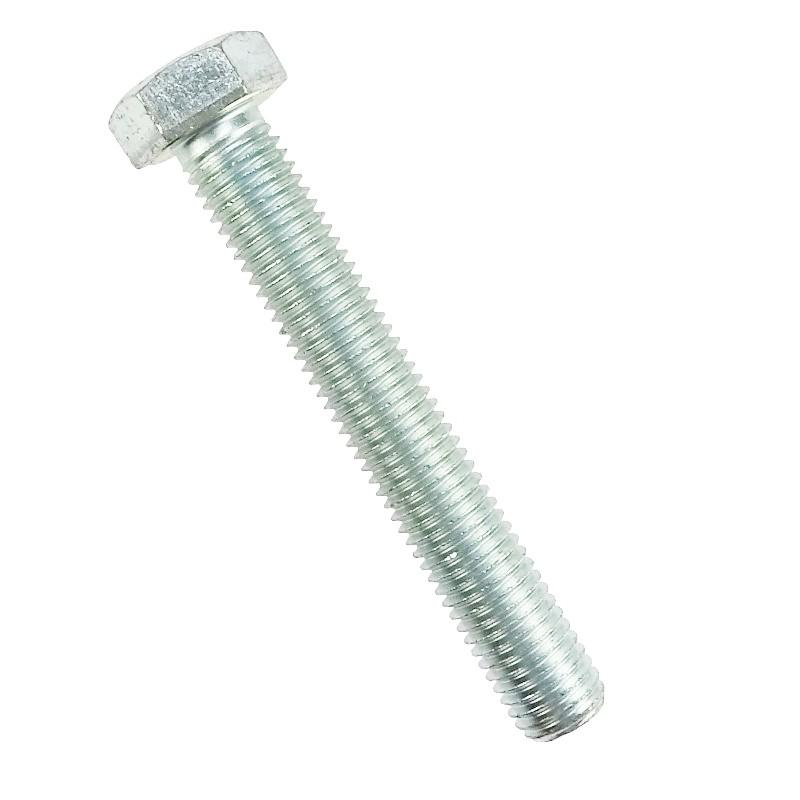 Śruba Z Łbem 6-Kątnym Pełny Gwint M18x120 Kl.8.8 Din933 Ocynk Biały