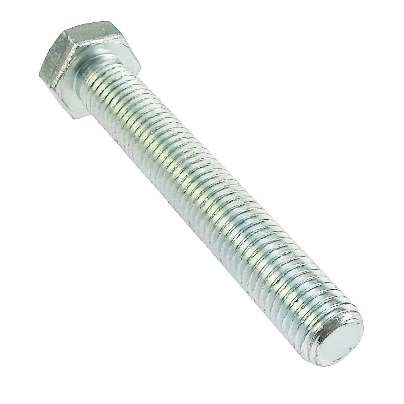 Śruba Z Łbem 6-Kątnym Pełny Gwint M18x120 Kl.8.8 Din933 Ocynk Biały - zdjęcie 2