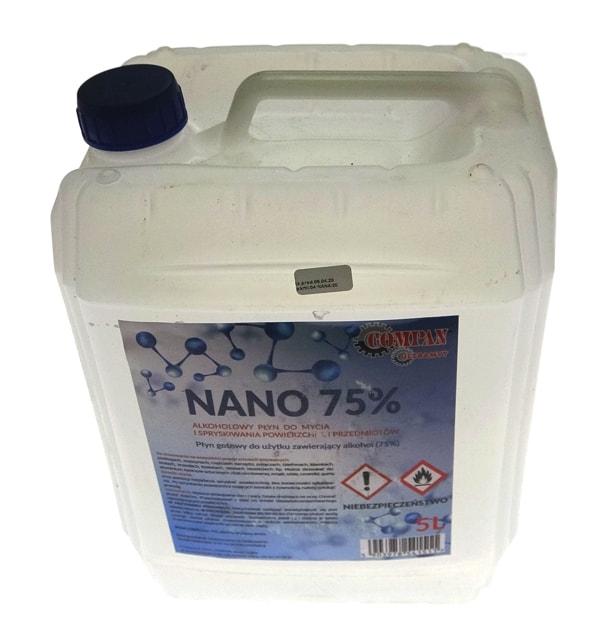 Płyn Do Dezynfekcji Powierzchni 75% 5l | NANO5