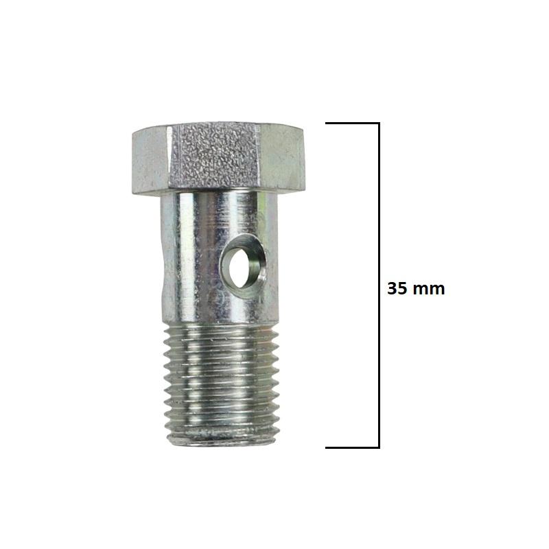 Śruba Przelewowa Calowa 1/4" L-28mm Klucz 19 - zdjęcie 4