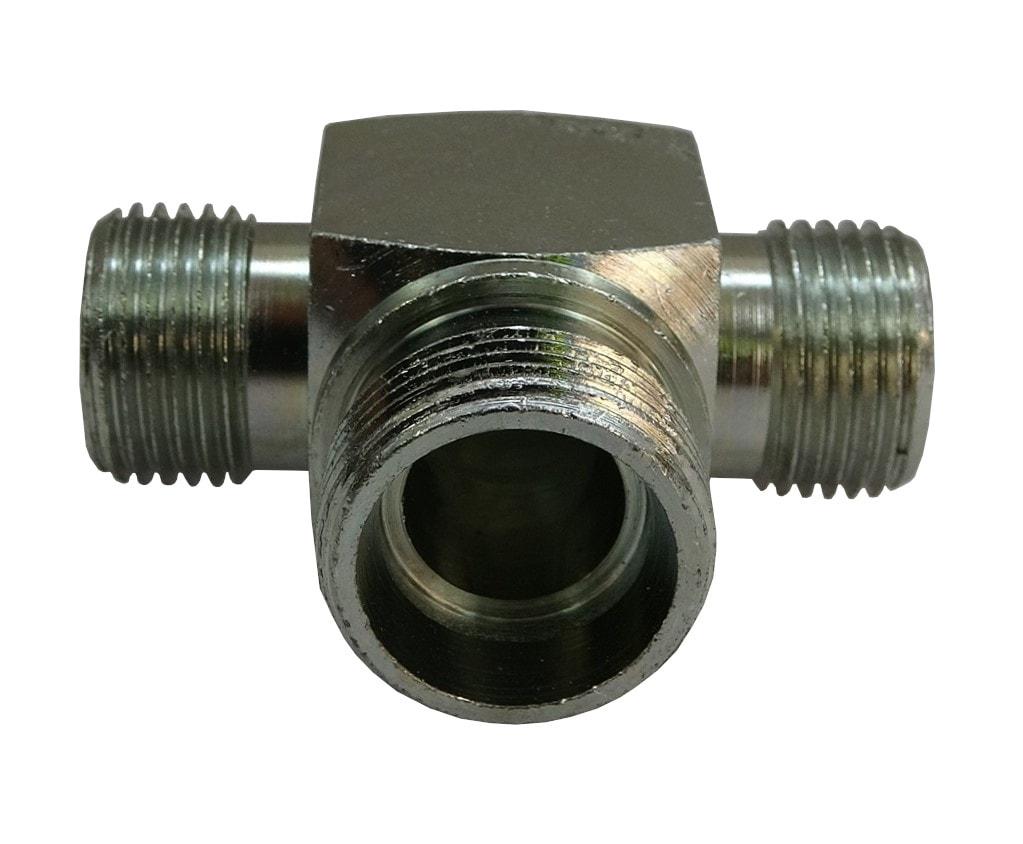 Złącze Złączka Hydrauliczna Trójnik M18x1,5 M22x1,5 M18x1,5