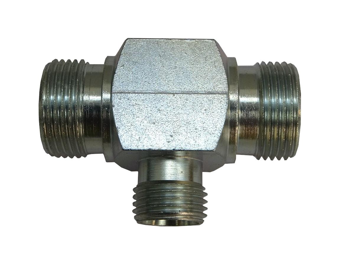 Złącze Złączka Hydrauliczna Trójnik M22x1,5 M16x1,5 M22x1,5 - zdjęcie 2