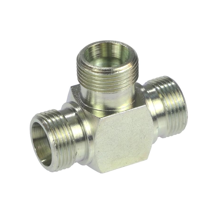 Złącze Złączka Hydrauliczna Trójnik M22x1,5 14s - zdjęcie 2