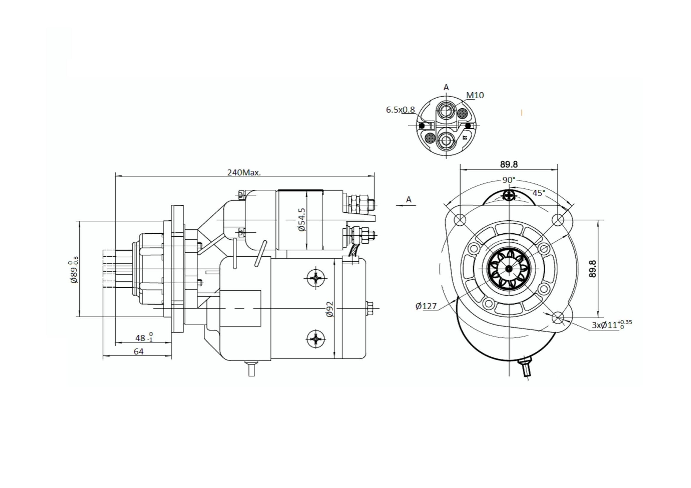 Rozrusznik Z Reduktorem Typu Magneton Claas Fiat 9142744 Elmot - zdjęcie 6