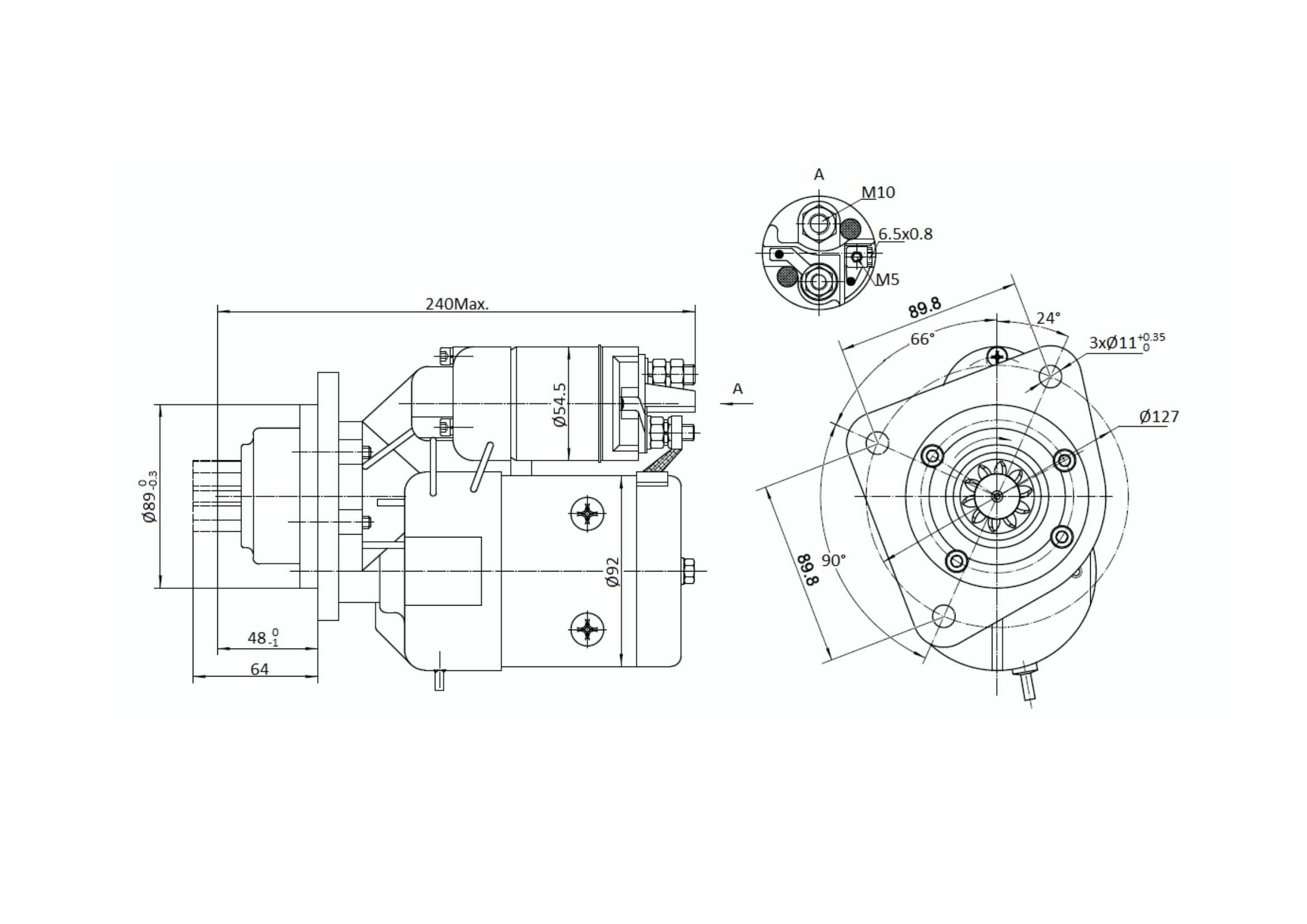Rozrusznik Z Reduktorem Typu Magneton John Deere 9142745 Elmot - zdjęcie 6