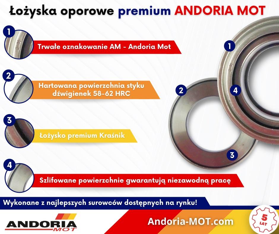 Łożysko Wyciskowe Wysokie Oporowe C-385 Premium Andoria 84107010PAM - zdjęcie 6