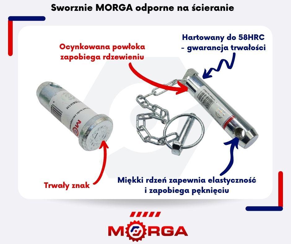 Sworzeń Wspornika Zawieszenia Narzędzi Ursus Mf3 Mf4 Hartowany Morga - zdjęcie 4