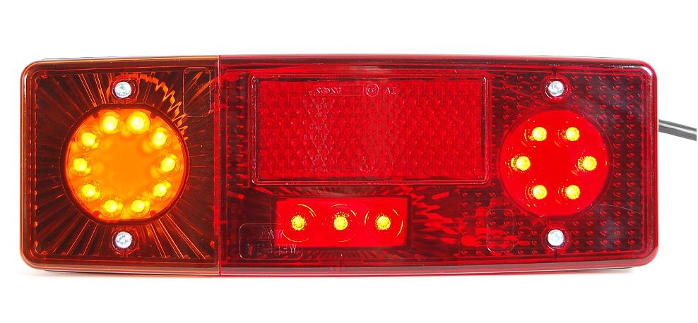 Lampa Zespolona Tylna E-551 Z Oświetleniem Tablicy Rejestracyjnej Led 483
