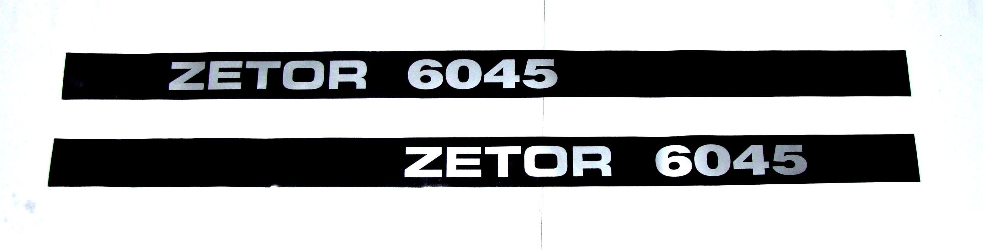 Komplet Znaków Emblematów Zetor 6045 | ZU 6045