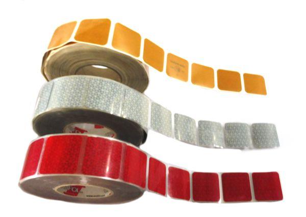 Taśma Odblaskowa W Rolce Konturowa Do Plandek Szeroka 50mm Długa 50m