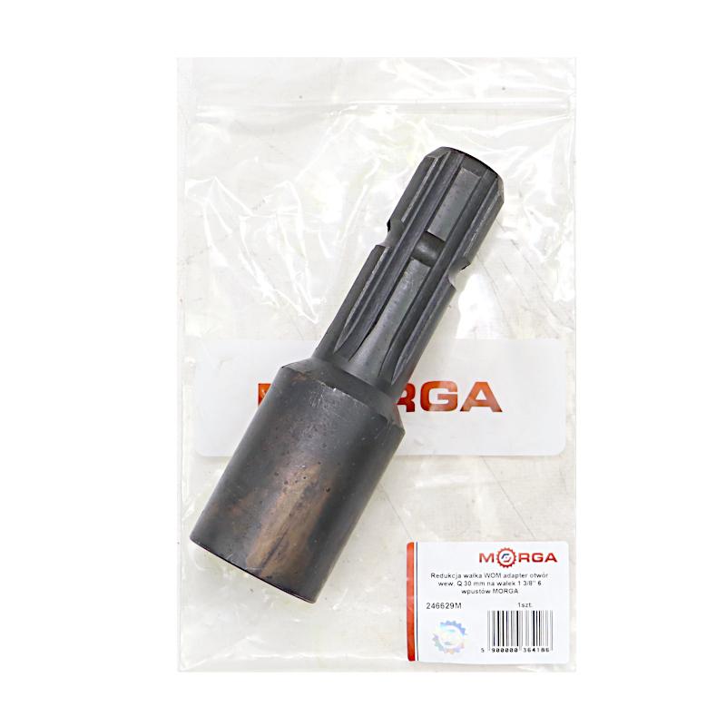 Redukcja Wałka Wom Adapter Otwór Wew Q 30 Mm Na Wałek 1 3/8" 6 Wpustów