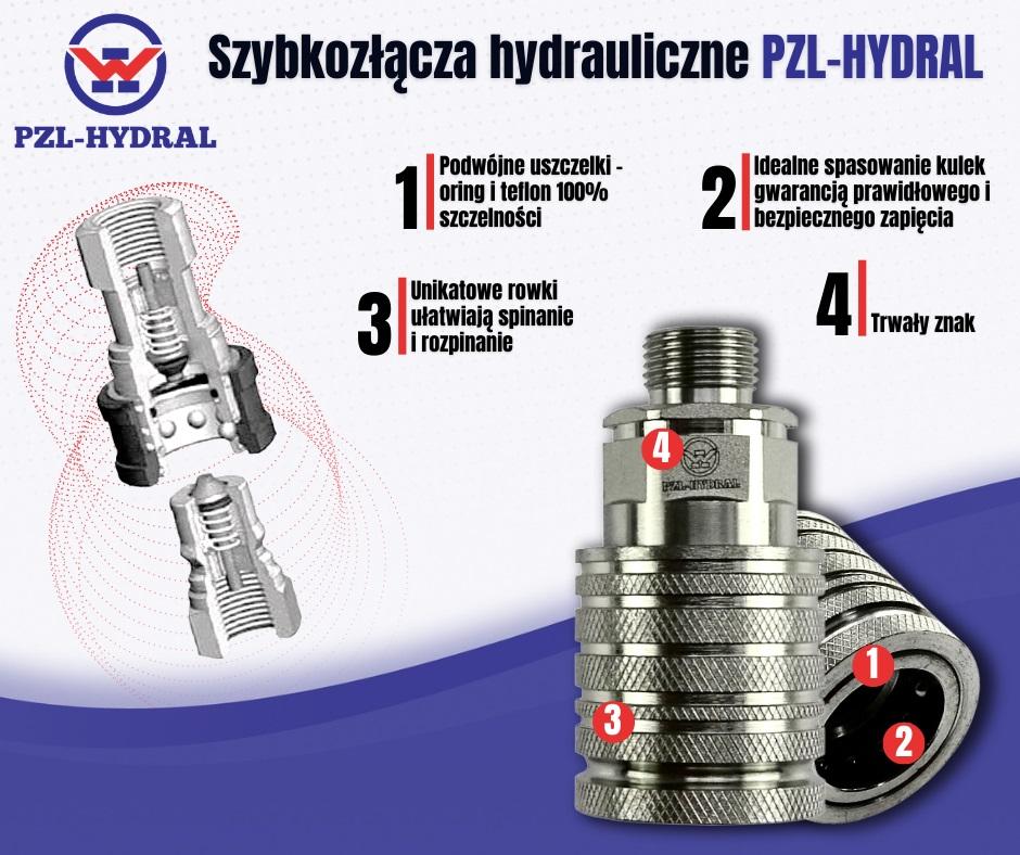Szybkozłącze Hydrauliczne Sucho Odcinające Gniazdo G1/2"Bsp Gwint - zdjęcie 4