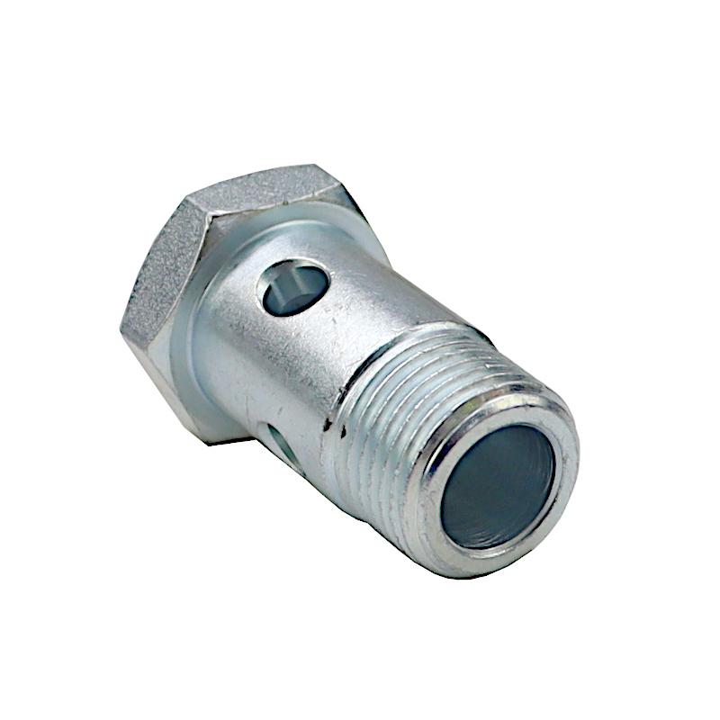 Śruba Przelewowa Calowa 1/2" L-47mm 4 Otwory Do Układu Wspomagania - zdjęcie 2