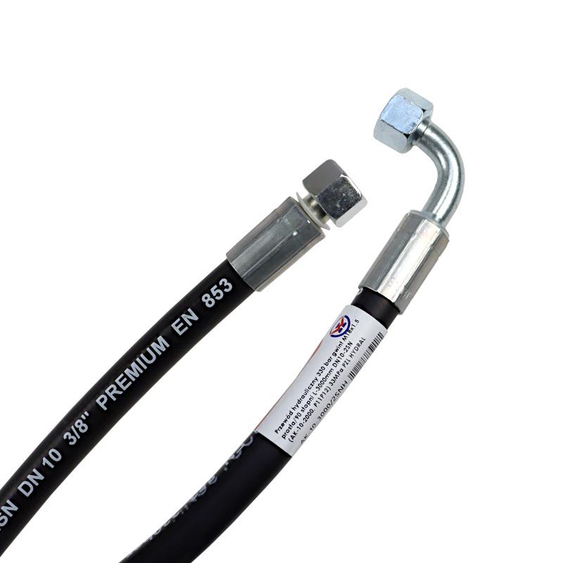 Przewód Hydrauliczny 330 Bar Gwint M18x1,5 Prosta Kolanko Dkol Dkol 90 - zdjęcie 2