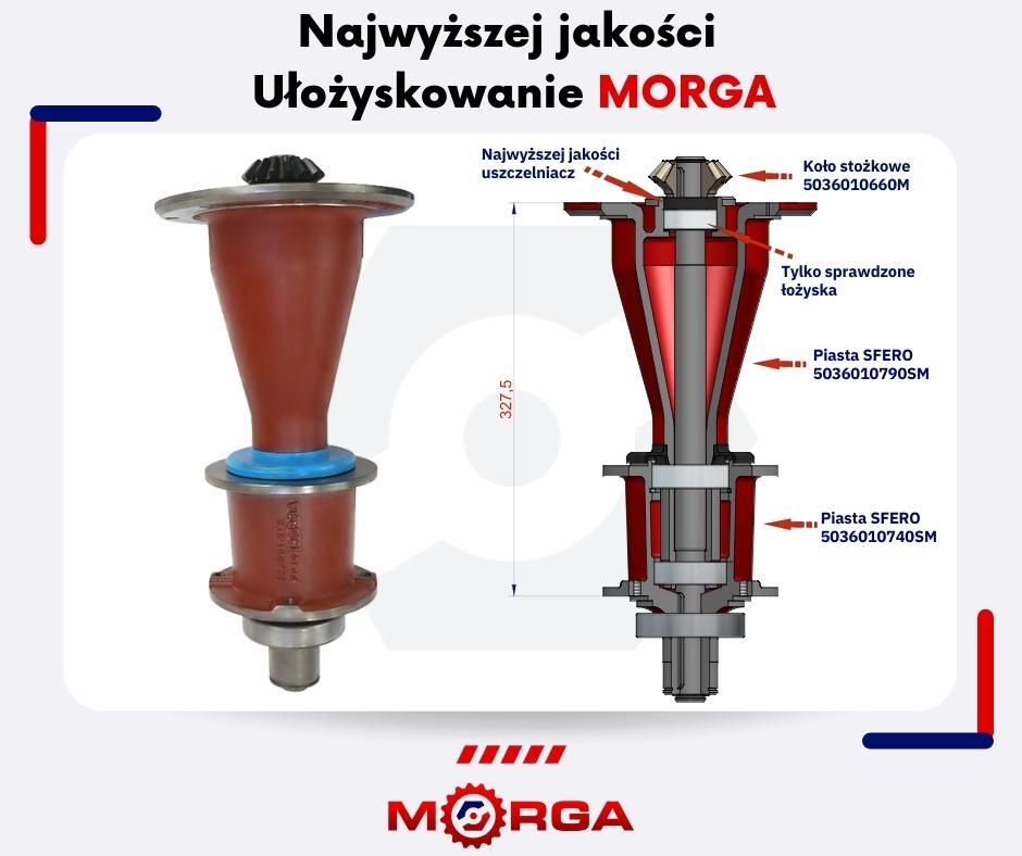 Ułożyskowanie Kompletne Kosiarki Rotacyjnej Polska Sfero Morga - zdjęcie 4