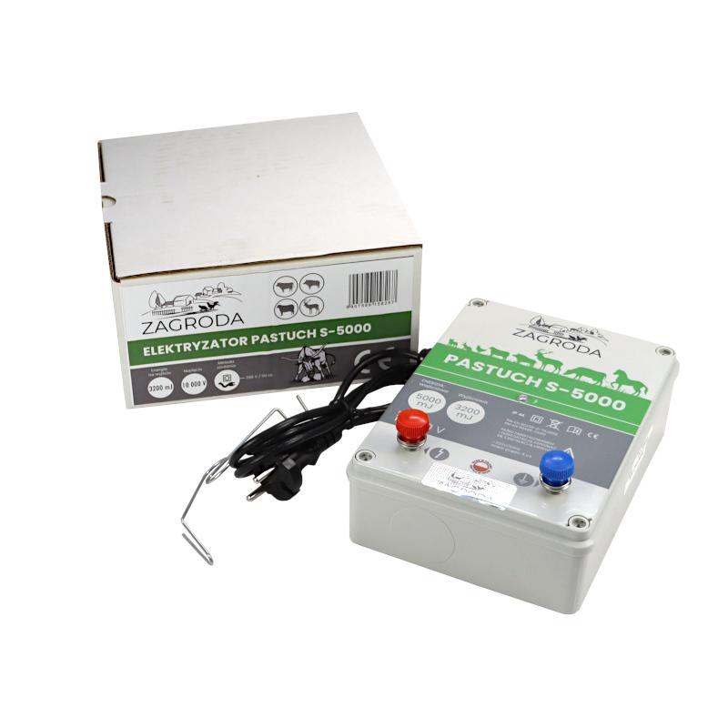Elektryzator Pastuch Sieciowy Uniwersalny 10 000v 3200mj Zagroda