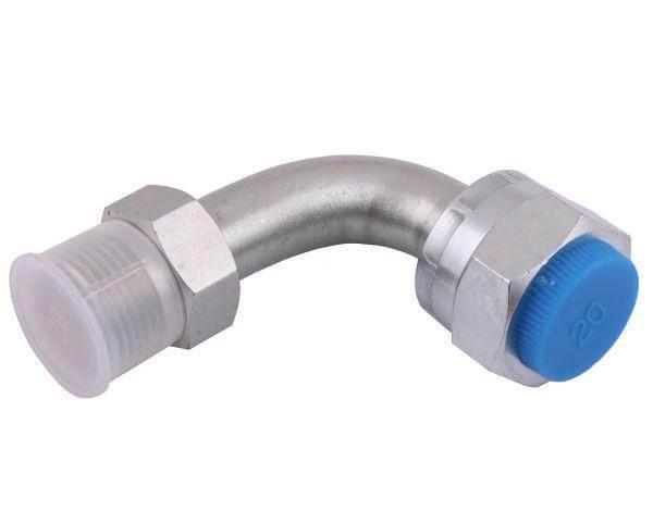 Kolanko hydrauliczne metryczne rurkowe łukowe ab 90 20/20 m20x1.5/m20x1.5 s