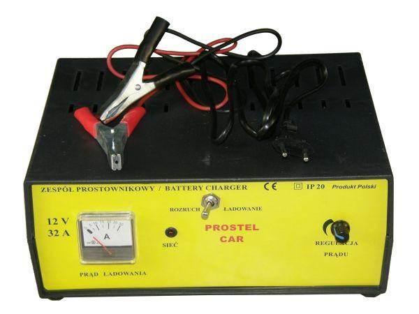 Prostownik bezpieczny ze wspomaganiem rozruchu 12v/30a