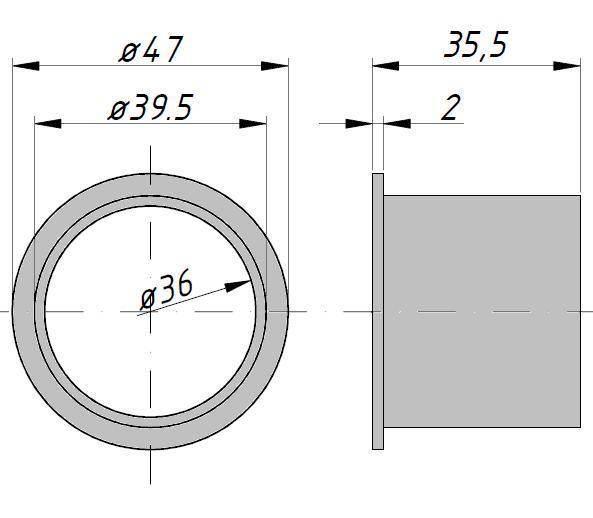 Tuleja teflonowa 008561.0 claas | RM-008561 - zdjęcie 2