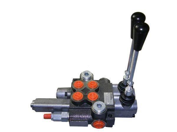 Rozdzielacz hydrauliczny dwusekcyjny 1-sekcja pływająca 40l