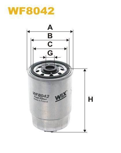 Filtr paliwa wf8042 wix | WF8042