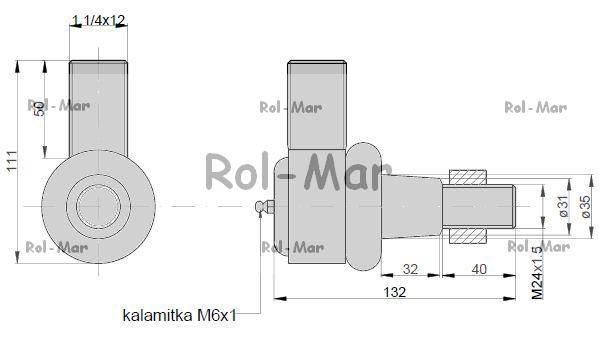 Przegub kierowniczy 81863815 new holland - zdjęcie 2