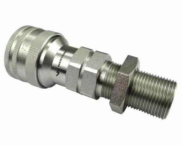 Szybkozłącze hydrauliczne gniazdo long m22x1.5 gwint zewnętrzny euro 9100822gl iso 7241-a waryński