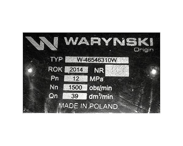 Pompa hydrauliczna podnośnika wzmocniona 39 l/min c-360 waryński - zdjęcie 3