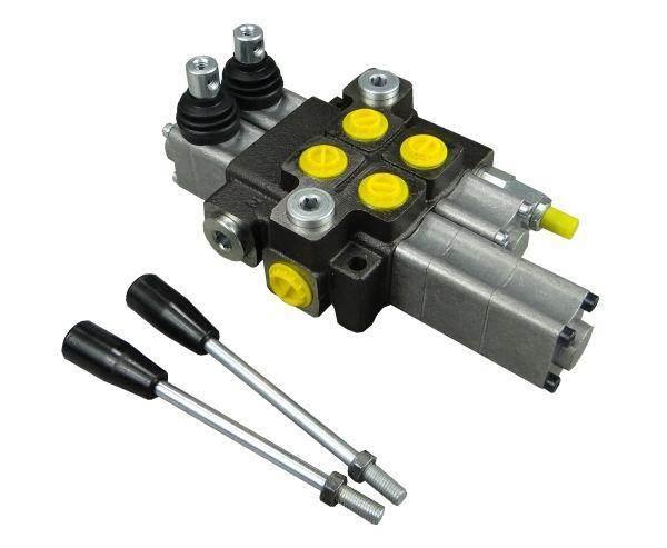 Rozdzielacz hydrauliczny 2-sekcyjny max przepływ 40l 1-sekcja pływająca waryński