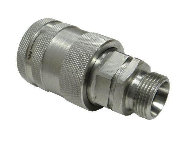 Szybkozłącze hydrauliczne gniazdo m22x1.5 gwint zewnętrzny euro push-pull 9100822g iso 7241-a waryński
