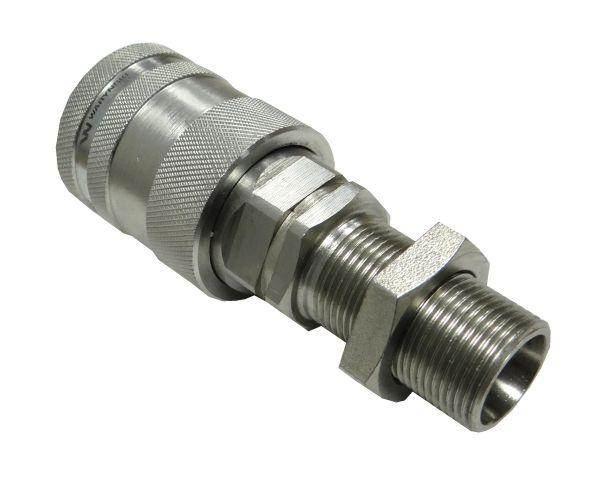 Szybkozłącze hydrauliczne gniazdo long m22x1.5 gwint zewnętrzny euro push-pull 9100822gl iso 7241-a waryński