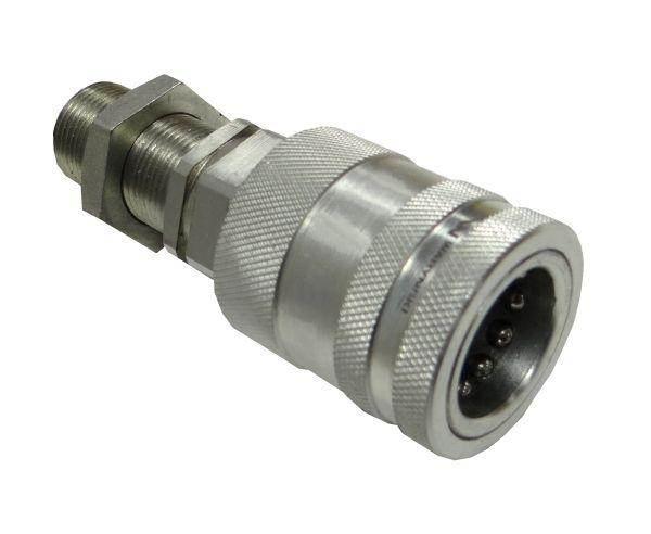 Szybkozłącze hydrauliczne gniazdo long m22x1.5 gwint zewnętrzny euro push-pull 9100822gl iso 7241-a waryński - zdjęcie 3