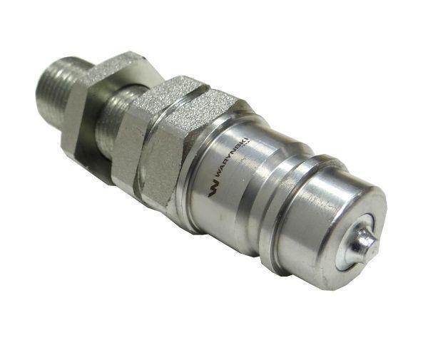 Szybkozłącze hydrauliczne wtyczka long m18x1.5 gwint zewnętrzny euro 9100818w iso 7241-a waryński