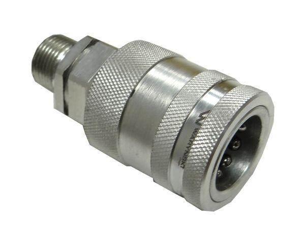 Szybkozłącze hydrauliczne gniazdo m20x1.5 gwint zewnętrzny euro push-pull 9100822g iso 7241-a waryński - zdjęcie 4