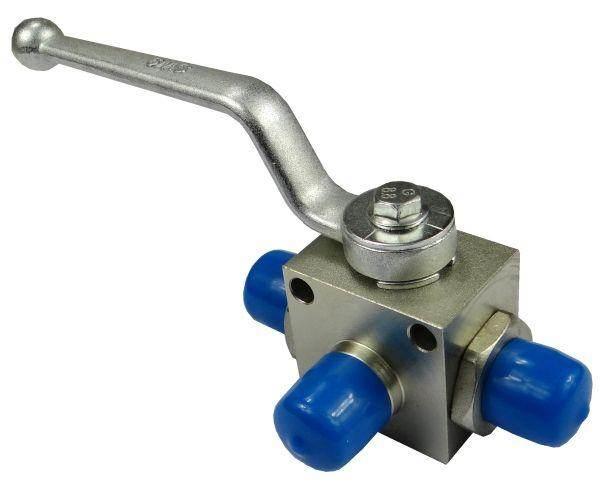 Zawór kulowy hydrauliczny 3-drożny m18x1.5 z otworami montażowymi