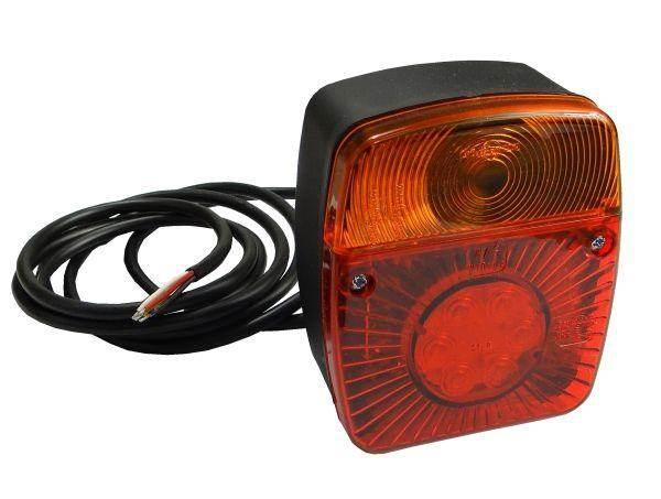 Lampa przyczepki w18u diodowa pozycyjne led z oświetleniem tablicy rejstrac