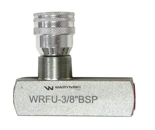 Zawór dławiąco-zwrotny wrfu 90 3/8"bsp waryński - zdjęcie 2