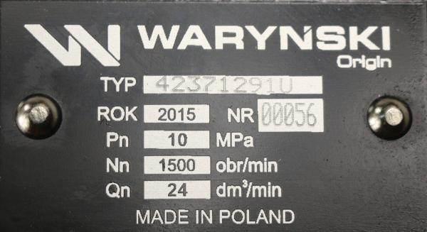 Pompa hydrauliczna pz18at podnośnika wzmocniona 23 l/min c-330 oryginał urs - zdjęcie 3