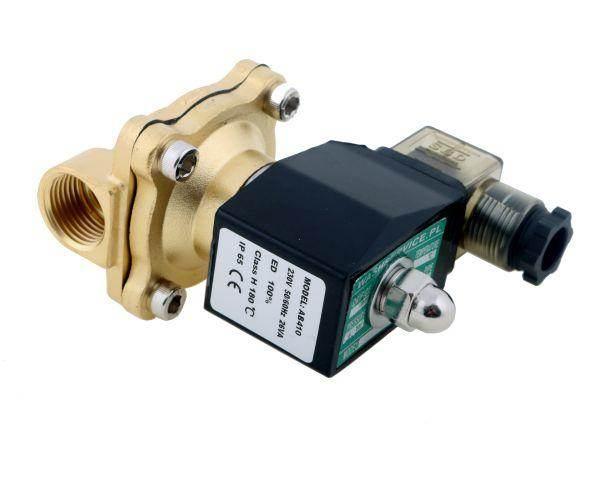 Elektrozawór 2n15 1/2" 230v ac nc normalnie zamknięty epdm komplet z cewką