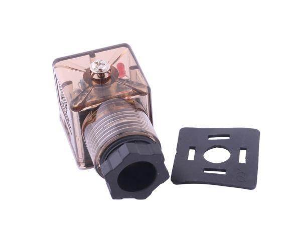 Wtyczka elektryczna w-wtykvdc 12v 24v sp666 do zasilania cewek elektromagnetycznych z diodą i uszczelką waryński