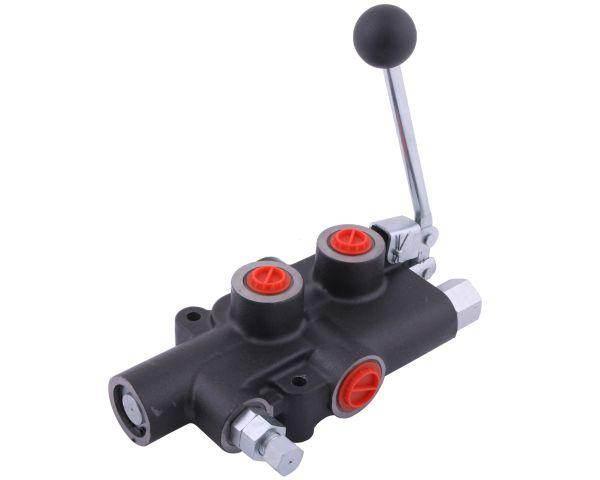 Rozdzielacz hydrauliczny 1-sekcyjny do łuparek 80l sprężyna i zatrzask z od