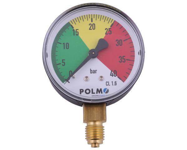 Manometr suchy m63 0-40 bar gwint m12x1.5 dolne przyłącze opryskiwacz polmo - zdjęcie 2