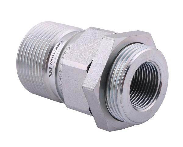 Szybkozłącze hydrauliczne skręcane motylkowe gniazdo g3/4"bsp gwint wewnętrzny 250bar waryński