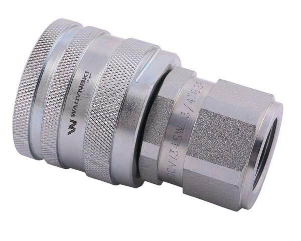 Szybkozłącze hydrauliczne skręcane wtyczka g3/4"bsp gwint wewnętrzny 250bar waryński