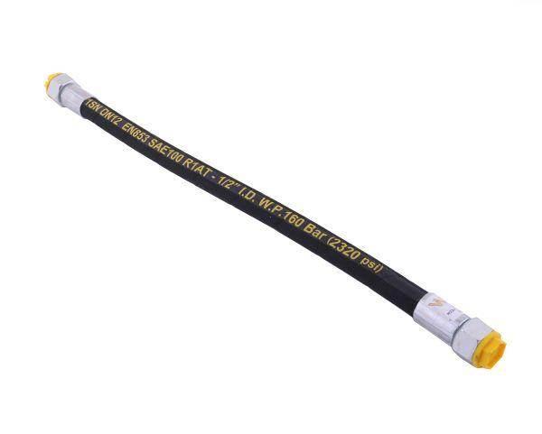 Przewód hydrauliczny 160 bar gwint m22x1.5 prosta stożek/prosta płasko l-50
