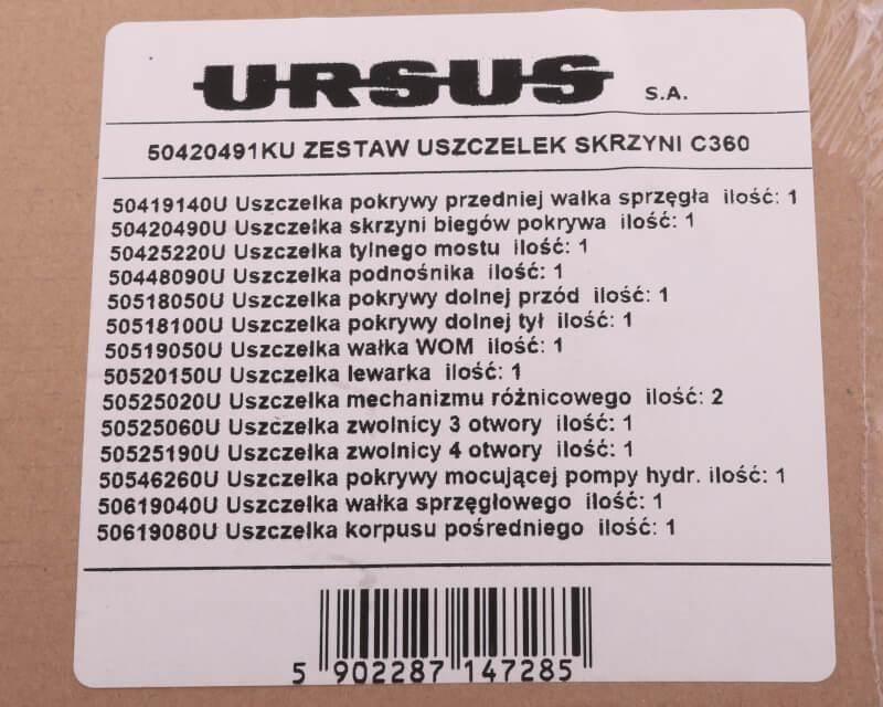 Komplet zestaw uszczelek skrzyni mostu c-360 oryginał ursus - zdjęcie 2